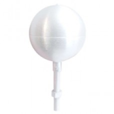 3" White Aluminum Ball