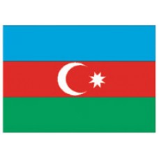 4x6" Hand Held Azerbaijan Flag
