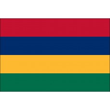 4x6" Hand Held Mauritius Flag