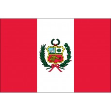 4x6" Hand Held Peru Flag