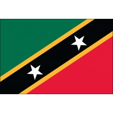 4x6" Hand Held St Kitts-Nevis Flag
