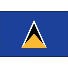 4x6" Hand Held St Lucia Flag