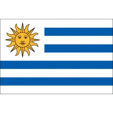 4x6" Hand Held Uruguay Flag