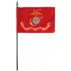 4x6" Hand Held Marine Corps Flag