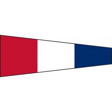 No. 0 "3" Pennant - Grommets