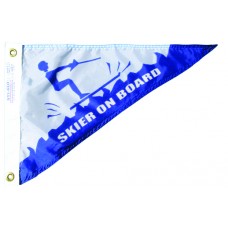 10x15" Nylon Skier on Board Pennant 10x15" Nylon Skier on Board Pennant