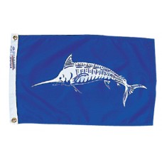 12x18" Nylon White Marlin Flag
