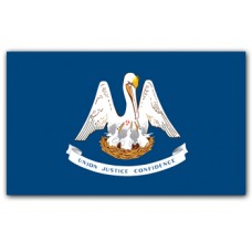 4x6" Hand Held Louisiana Flag